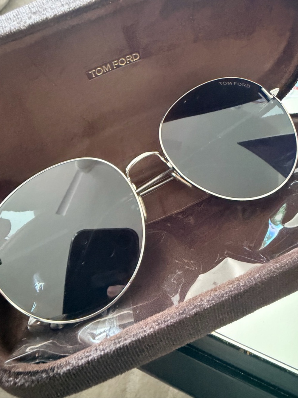 TOM FORD - Grey Gradient Round Men's Sunglasses- NWT- Brand New - Picture 4 of 7